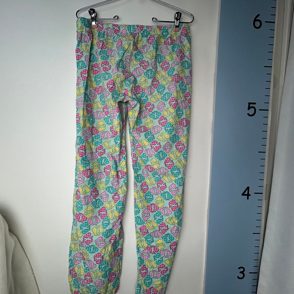 Vineyard Vines Green Pink Yellow Whales Pajama Pants S/P - Picture 9 of 11